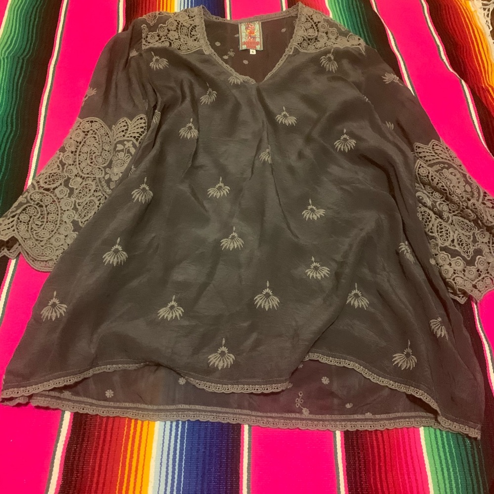 GRAY SMALL JOHNNY WAS TUNIC